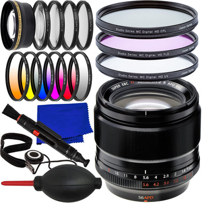 Fujifilm XF 56mm f/1.2 R APD Objektiv 16443058 - Essential UV Filter Bundle