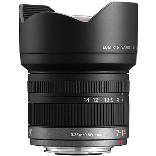 Panasonic Lumix G Vario 7–14 mm f/4 ASPH-Objektiv H-F007014 – Objektivtasche-Paket