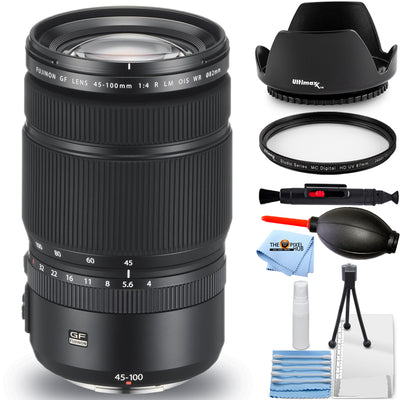 FUJIFILM GF 45-100mm f/4 R LM OIS WR Lens 600021497 - 7PC Accessory Bundle