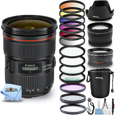 Canon EF 24-70mm f/2.8L II USM Objektiv 5175B002 - 12-teiliges Zubehörpaket