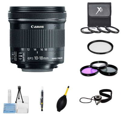 Canon EF-S 10–18 mm 1:4,5–5,6 IS STM + Makroobjektiv-Kit + Filter-Kit-Paket