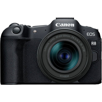 Canon EOS R8 spiegellose Kamera mit RF 24-50mm f/4.5-6.3 IS STM Objektiv - 5803C012