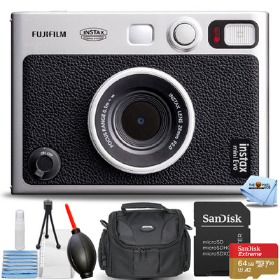 FUJIFILM INSTAX MINI EVO Hybrid Sofortbildkamera 16745183 - 6-teiliges Zubehörpaket