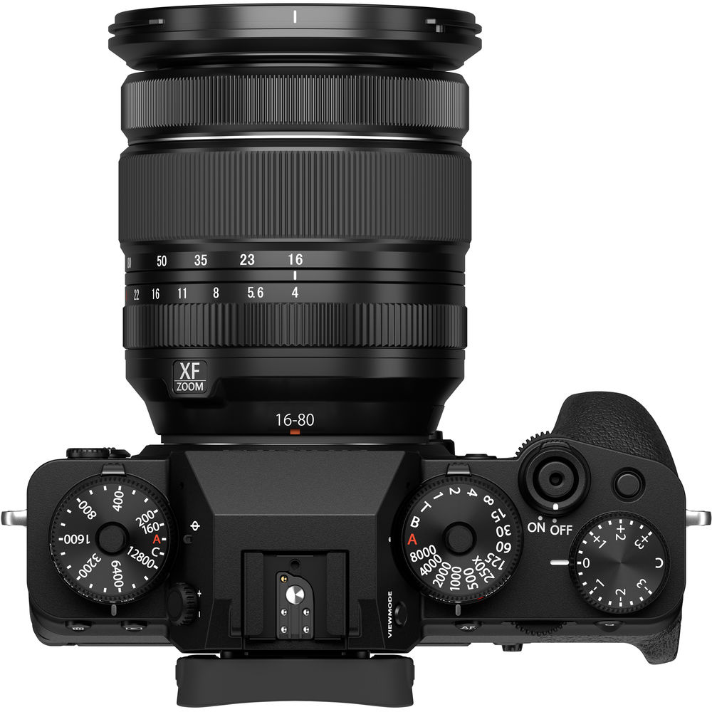 FUJIFILM X-T4 spiegellose Kamera mit 16-80-mm-Objektiv (schwarz) – 12-teiliges Zubehörset