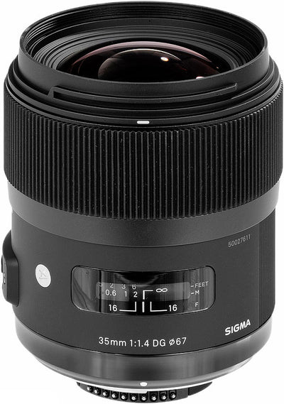 Sigma 35mm f/1.4 DG HSM Art Lens for Canon EF - 10PC Accessory Bundle