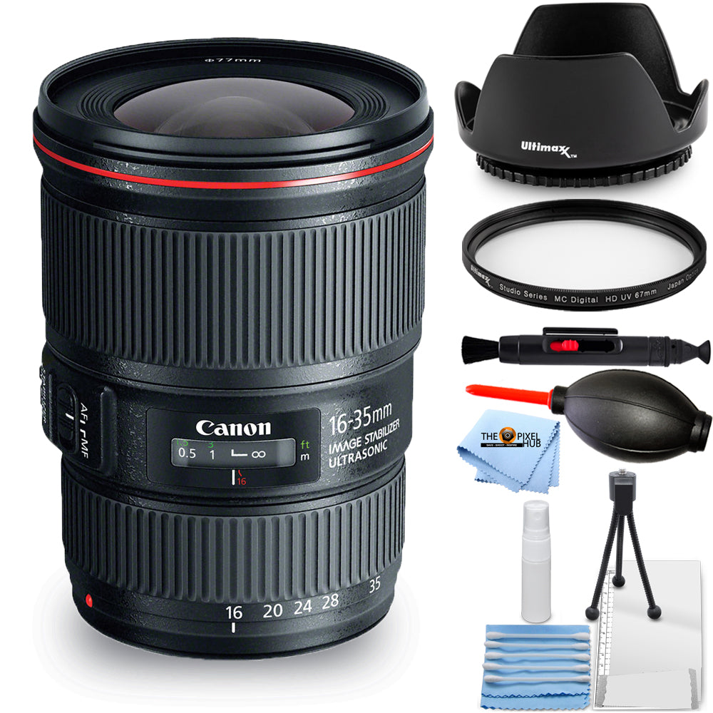 Canon EF 16-35mm f/4L IS USM Lens 9518B002 - Essential UV Filter Bundle