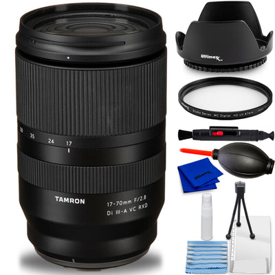 Tamron 17–70 mm f/2,8 Di III-A VC RXD-Objektiv für FUJIFILM X – 7-teiliges Zubehörpaket