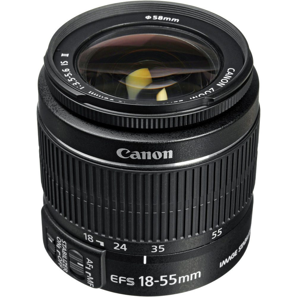 Canon EF-S 18-55mm f/3.5-5.6 IS II Autofokus-Objektiv - 7-teiliges Zubehörpaket