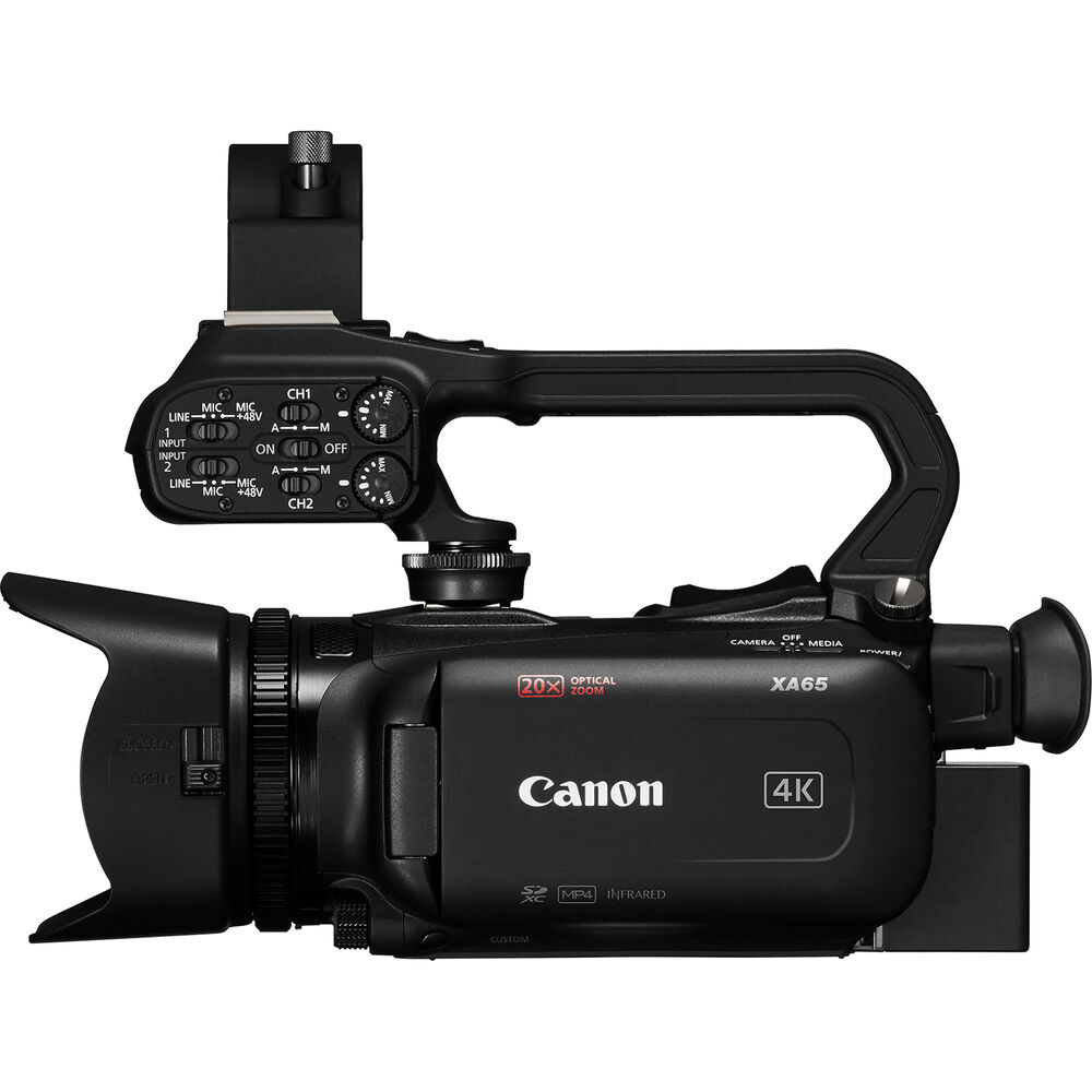 Canon XA65 Professioneller UHD 4K-Camcorder 5732C002 – 14-teiliges Zubehörpaket