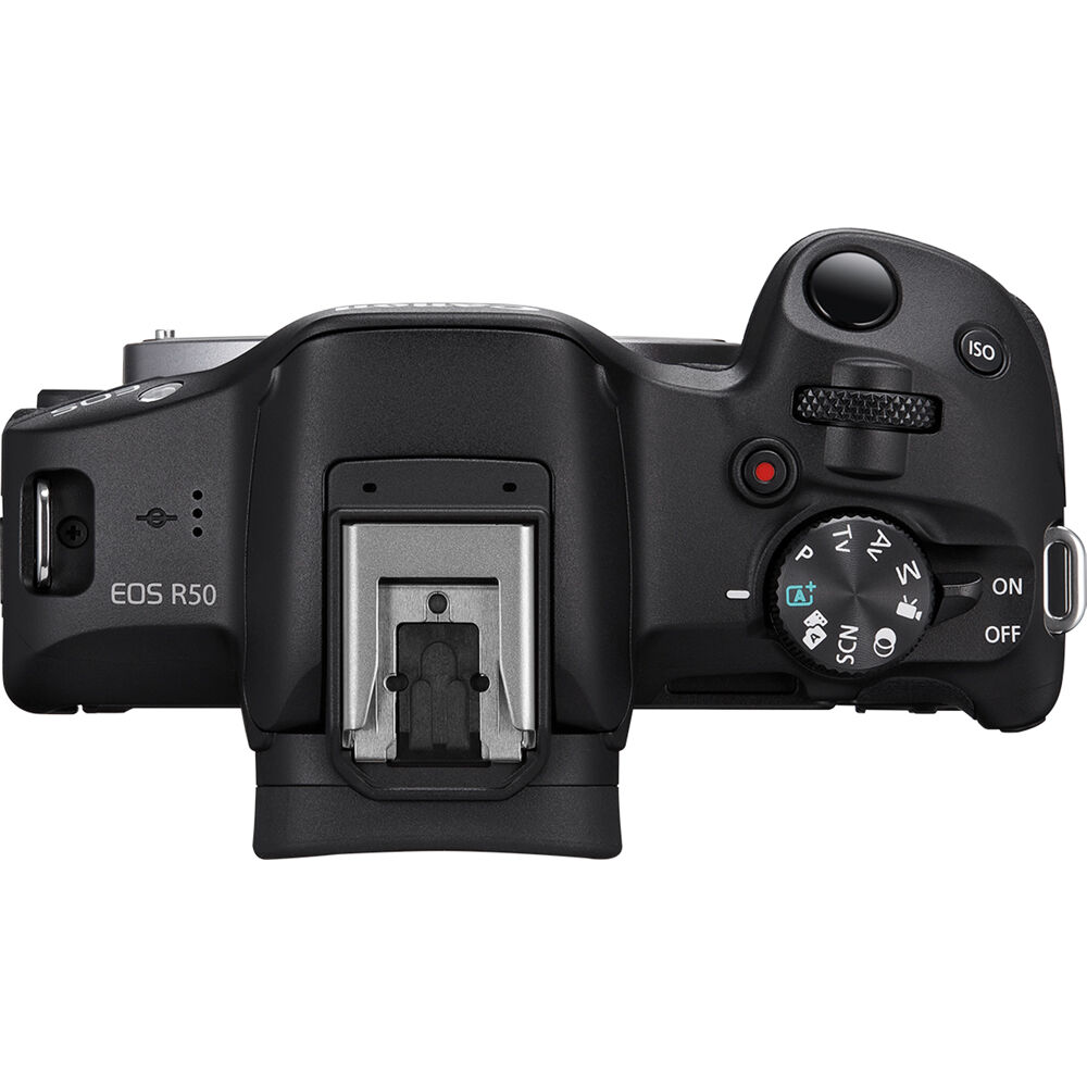 Canon EOS R50 spiegellose Kamera (Schwarz) 5811C002 – 12-teiliges Zubehörpaket