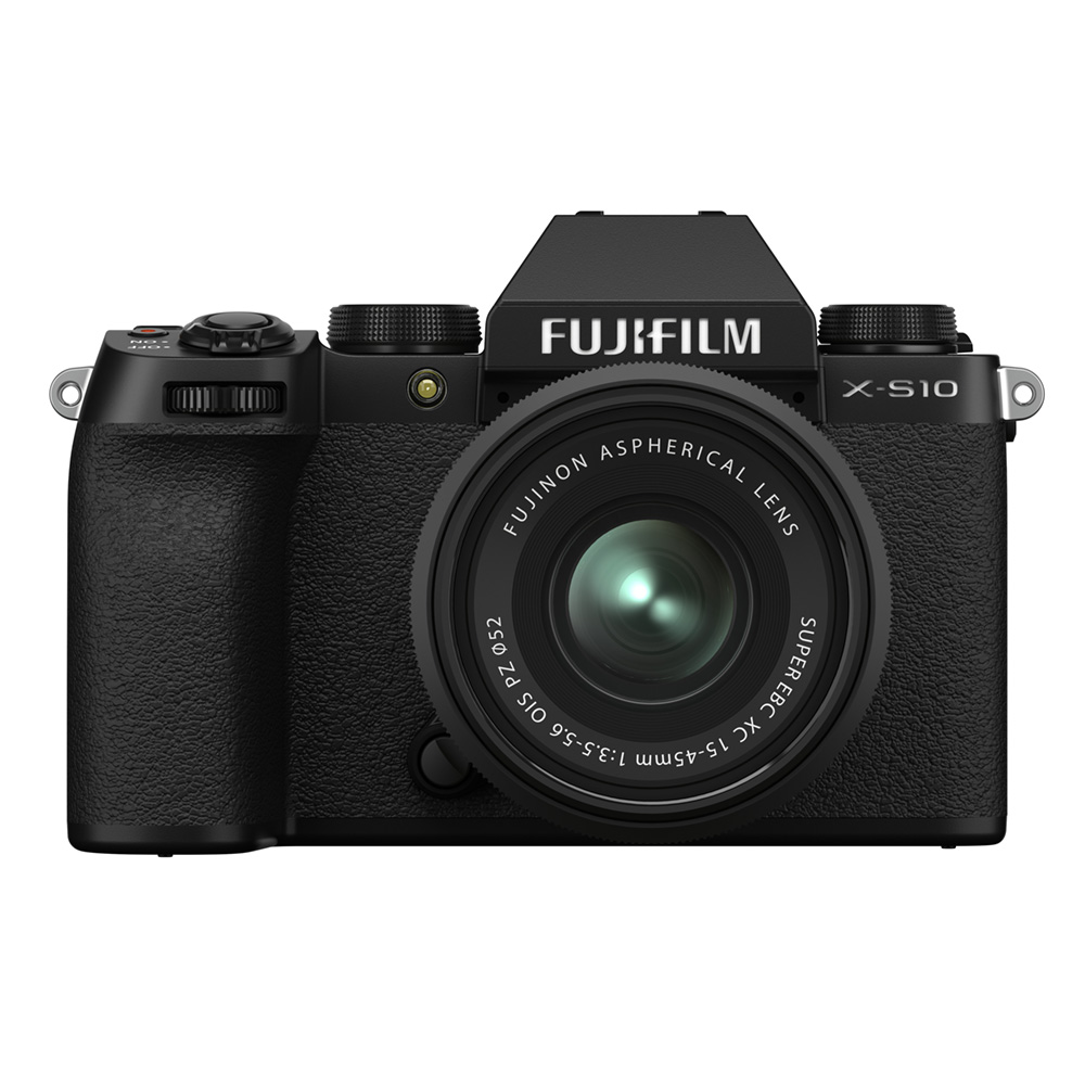 FUJIFILM X-S10 Mirrorless Camera with XC 15-45mm f/3.5-5.6 OIS PZ Lens (Black)