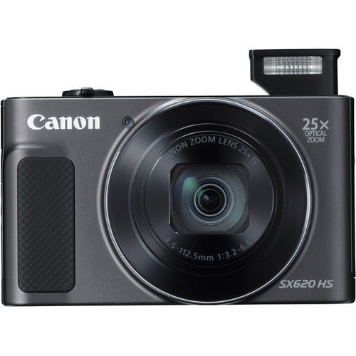 Canon PowerShot SX620 Digitalkamera (Schwarz) – 12-teiliges Zubehörpaket