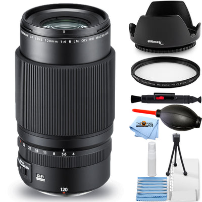 FUJIFILM GF 120mm f/4 Macro R LM OIS WR Objektiv 600018215 - 7-teiliges Zubehörpaket