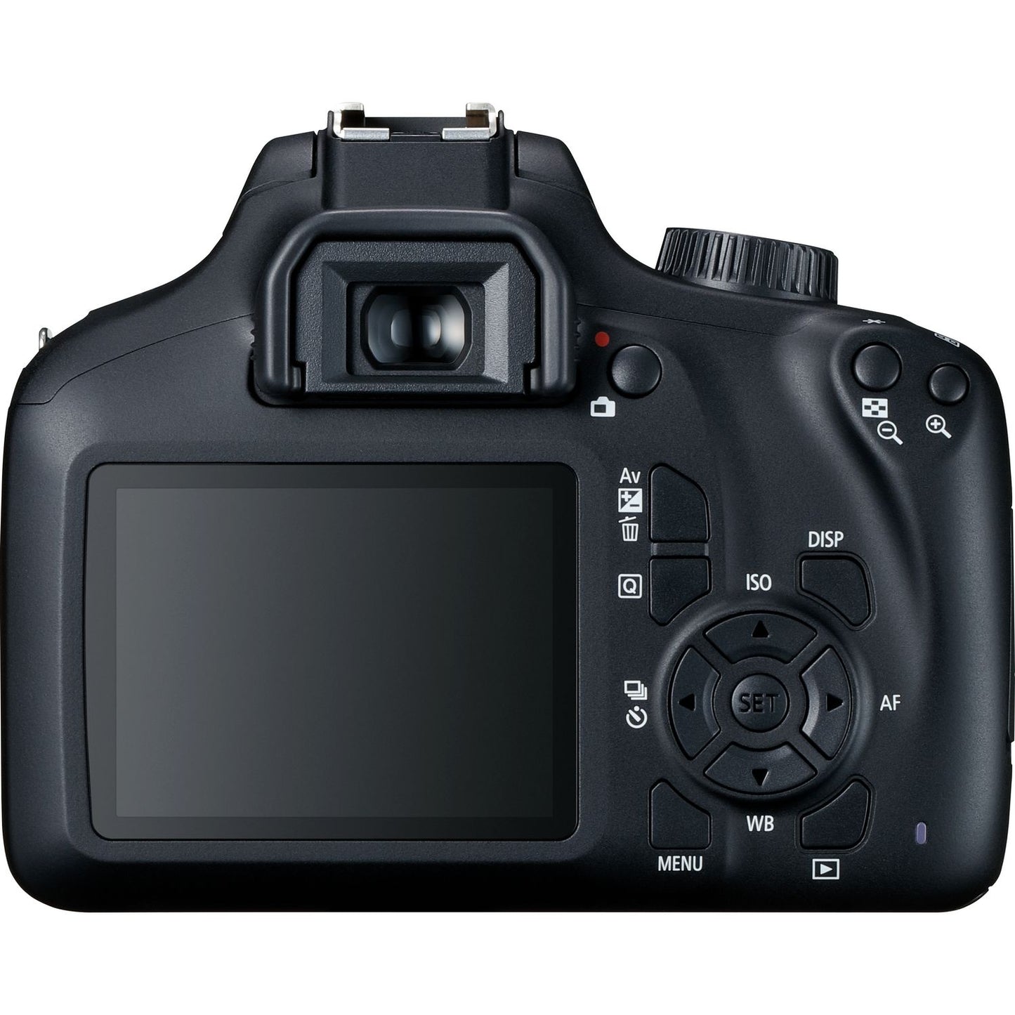 Canon EOS 4000D / Rebel T100 mit 18-55 mm III-Objektiv – preisgünstiges 64-GB-Paket