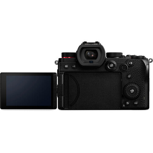 Panasonic Lumix DC-S5 spiegellose Digitalkamera (Gehäuse) + 64 GB + Blitzlicht-Paket