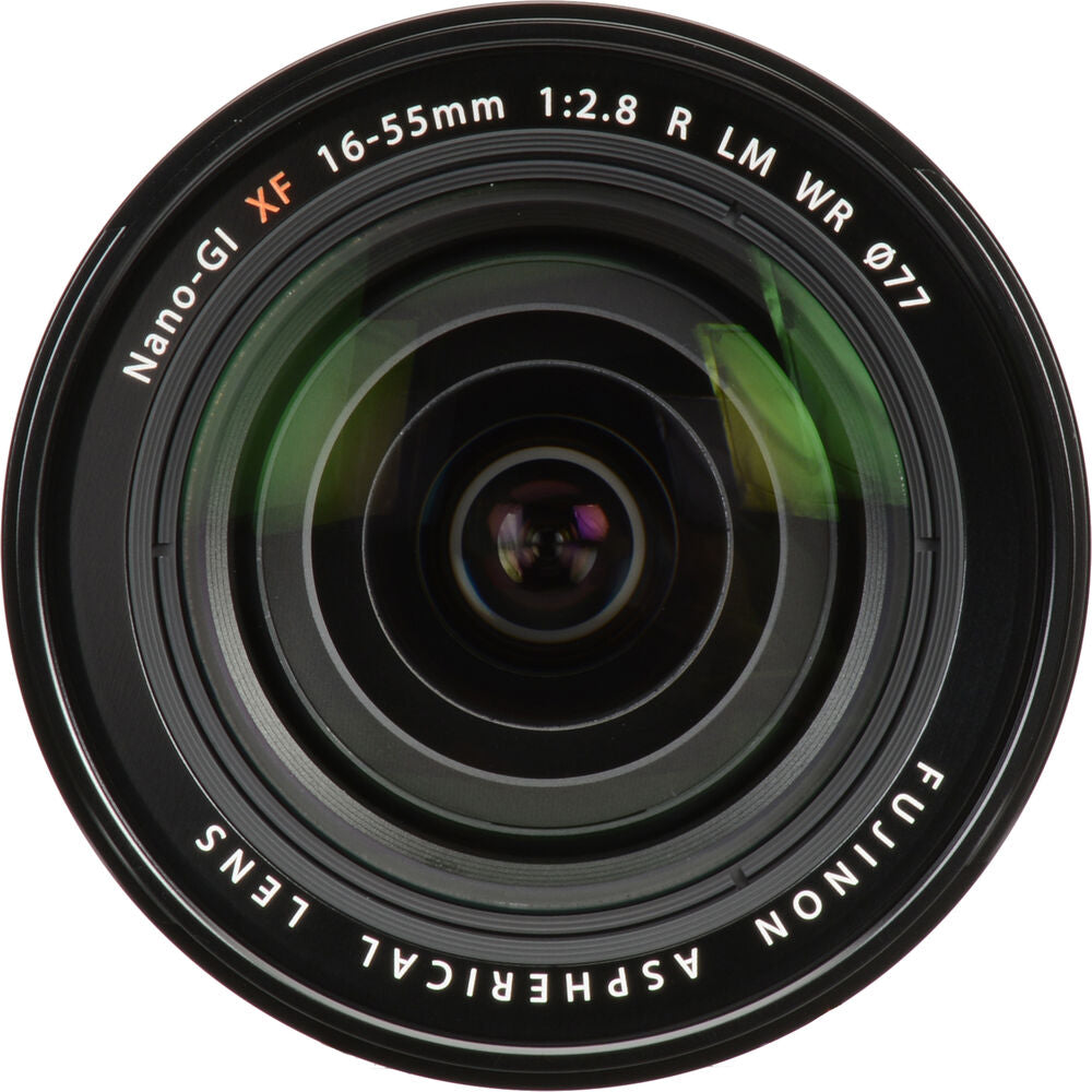 Fujifilm XF 16–55 mm f/2,8 R LM WR-Objektiv (schwarz) 16443072 – 13-teiliges Zubehörpaket