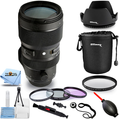 Sigma 50-100mm f/1.8 DC HSM Art Lens for Canon EF Lens - 10PC Accessory Bundle