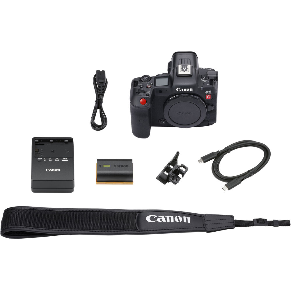 Canon EOS R5 C spiegellose Kinokamera 5077C002 – 7-teiliges Zubehörpaket