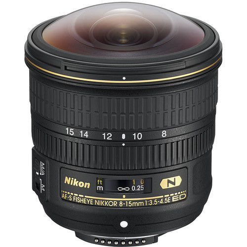 Nikon AF-S Fisheye NIKKOR 8–15 mm 1:3,5–4,5E ED-Objektiv – Essential Bundle