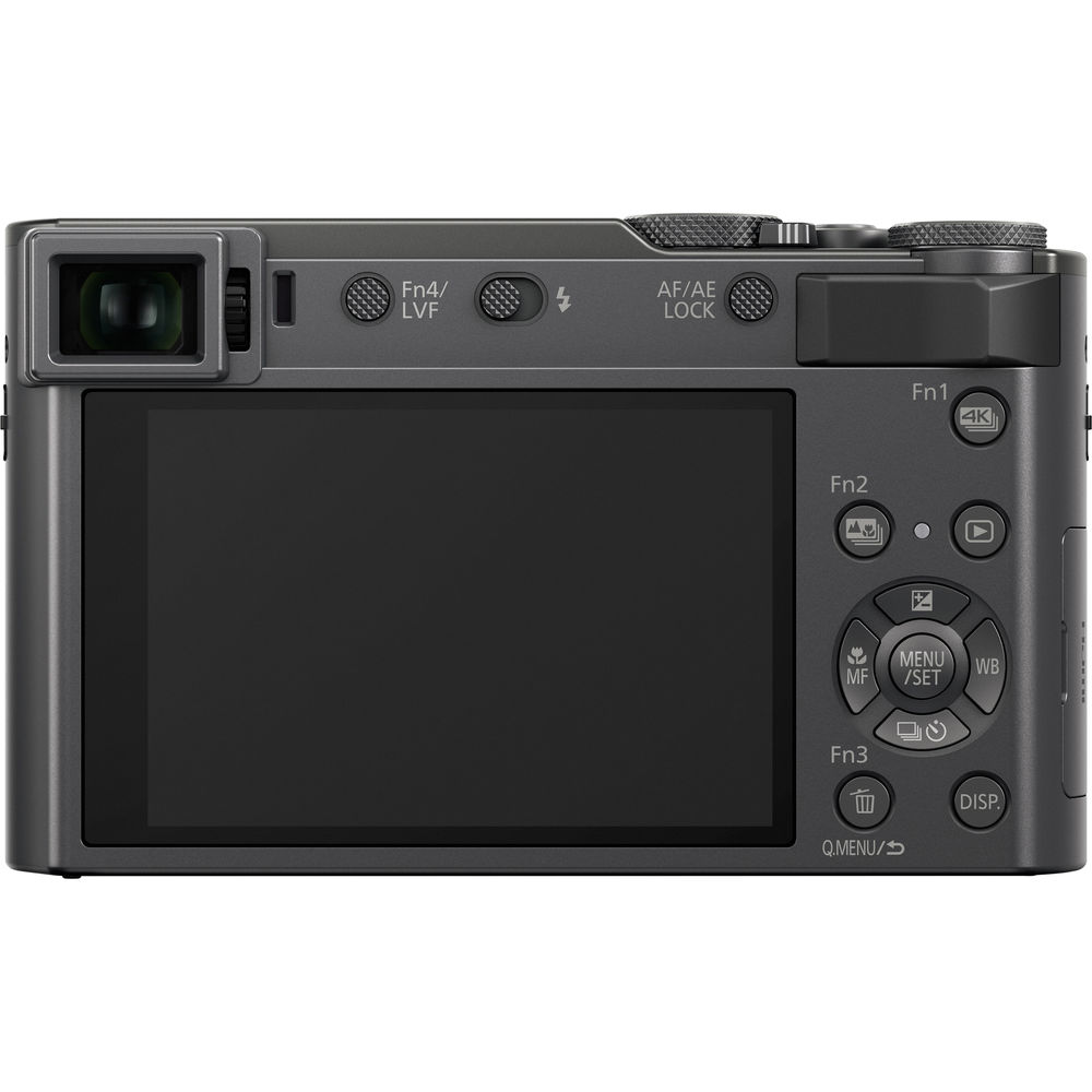 Panasonic LUMIX DC-TZ220D/ZS200D Digitalkamera (Silber) – 7-teiliges Zubehörpaket