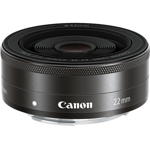 Canon EF-M 22mm f/2 STM Objektiv 5985B002 + UV-Filter + Objektivtasche im Paket