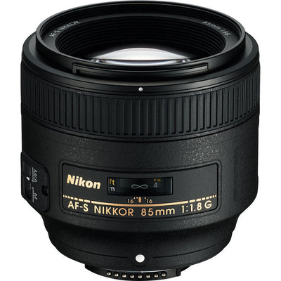 Nikon AF-S NIKKOR 85mm f/1.8G Objektiv 2201 + Filter Kit + Objektivtasche Bundle