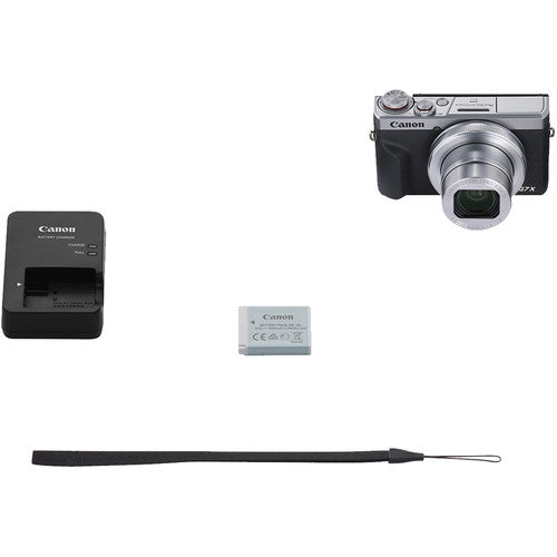 Canon PowerShot G7 X Mark III Digitalkamera (Silber) – Essential 32 GB Bundle