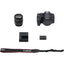 Canon EOS Rebel T8i DSLR mit 18-55-mm-Objektiv + 64 GB + Blitz + Stativpaket
