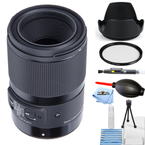 Sigma 70mm f/2.8 DG Macro Art Objektiv für Canon EF 271954 Starter UV Bundle