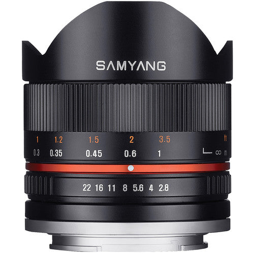 Samyang 8mm f/2.8 Fisheye II Objektiv für Canon EF-M Mount - SY8MBK28-M