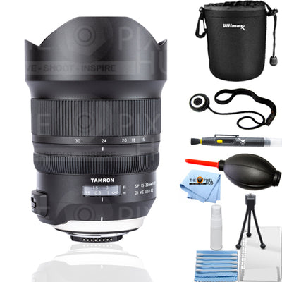 Tamron SP 15–30 mm f/2,8 Di VC USD G2-Objektiv für Nikon F – Objektivtasche-Paket