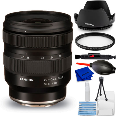 Tamron 20–40 mm f/2,8 Di III VXD-Objektiv für Sony E A062 – 7-teiliges Zubehörpaket