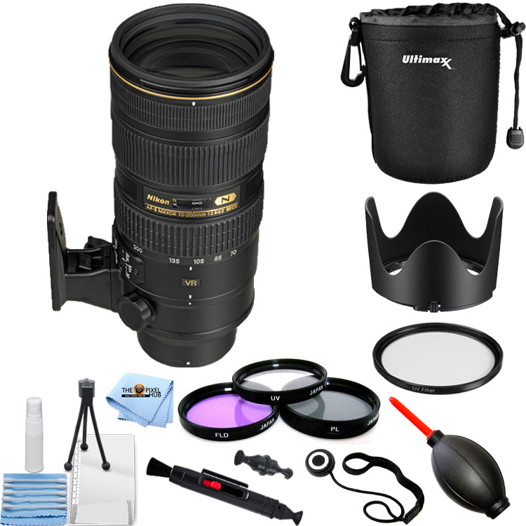 Nikon AF-S NIKKOR 70–200 mm 1:2,8G ED VR II Objektiv 2185 – Filter-Kit-Paket