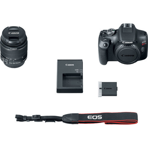 Canon EOS Rebel T7 DSLR-Kamera mit EF-S 18-55-mm-Objektiv – Essential 32 GB Bundle