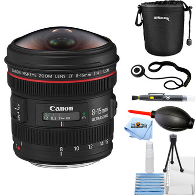 Canon EF 8-15mm f/4L Fisheye USM Ultra-Weitwinkel-Zoomobjektiv + Objektivtasche im Paket