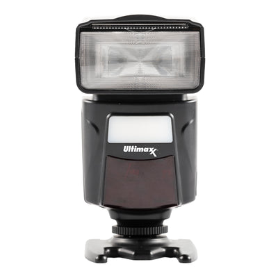 Ultimaxx Dynamic DF260VL Blitz Speedlite mit LED-Licht + 4x AA-Batterien Bundle