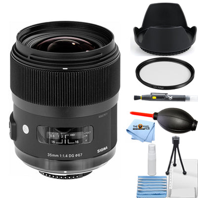 Sigma 35mm f/1.4 DG HSM Art-Objektiv für Sony A 340205 – 7-teiliges Zubehörpaket