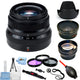 Fujifilm XF 35mm f/2 R WR Lens (Black) 16481878 - 10PC Accessory Bundle Fujifilm