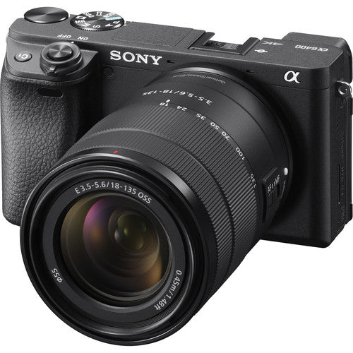 Spiegellose Digitalkamera Sony Alpha a6400 mit 18-135-mm-Objektiv – ILCE-6400M/B