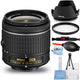 Nikon AF-P DX NIKKOR 18-55mm f/3.5-5.6G Lens New in White Box - UV Filter Bundle Nikon