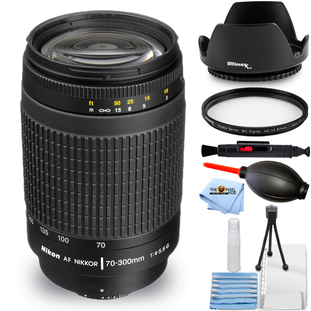 Nikon AF Zoom Nikkor 70–300 mm 1:4–5,6G Objektiv 1928 – Essential UV-Filterpaket