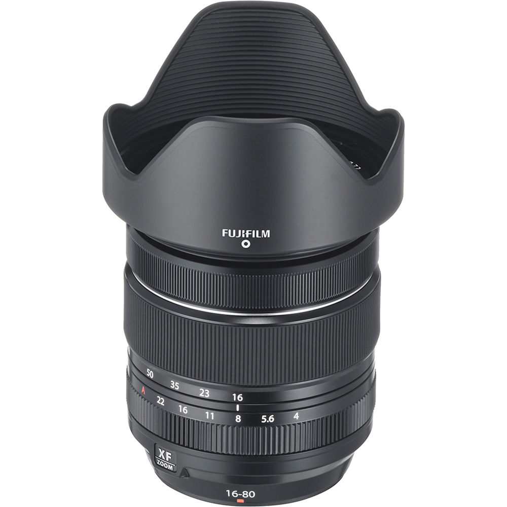 FUJIFILM XF 16–80 mm f/4 R OIS WR-Objektiv (weiße Box) – 20-teiliges Zubehörpaket