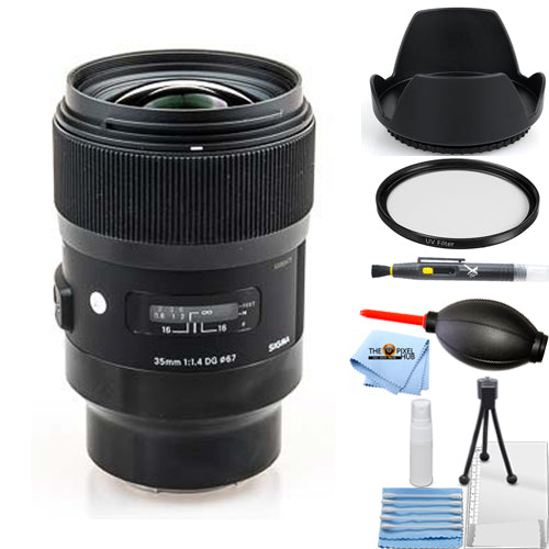 Sigma 35mm f/1.4 DG HSM Art Lens for Sony E 340965 - 7PC Accessory Bundle