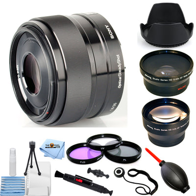 Sony 35 mm f/1,8 OSS Alpha E-Mount Prime-Objektiv SEL35F18 – Filter-Kit-Paket