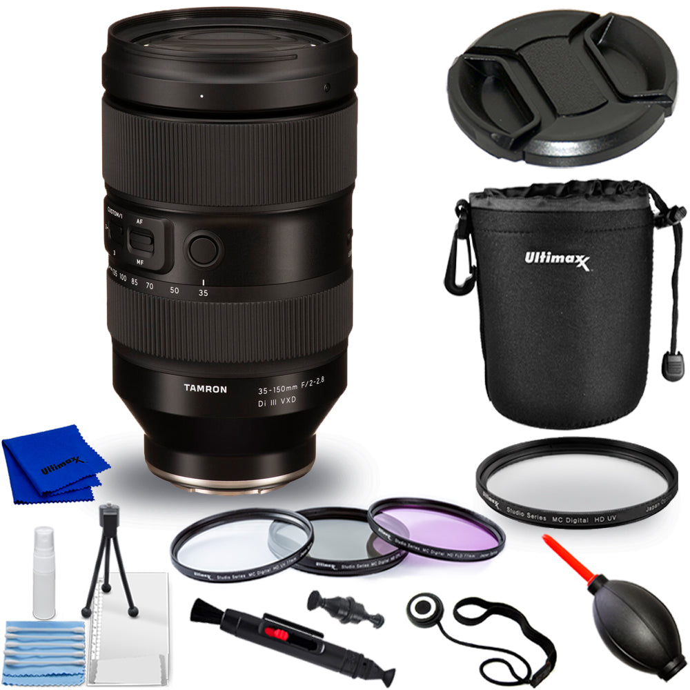 Tamron 35–150 mm f/2–2,8 Di III VXD-Objektiv (Nikon Z) – 10-teiliges Zubehörpaket