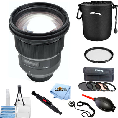 Sigma 105mm f/1.4 DG HSM Art Lens for Nikon F 259955 PRO BUNDLE