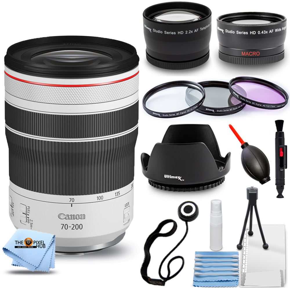 Canon RF 70-200mm f/4L IS USM Objektiv 4318C002 - 12-teiliges Zubehörpaket