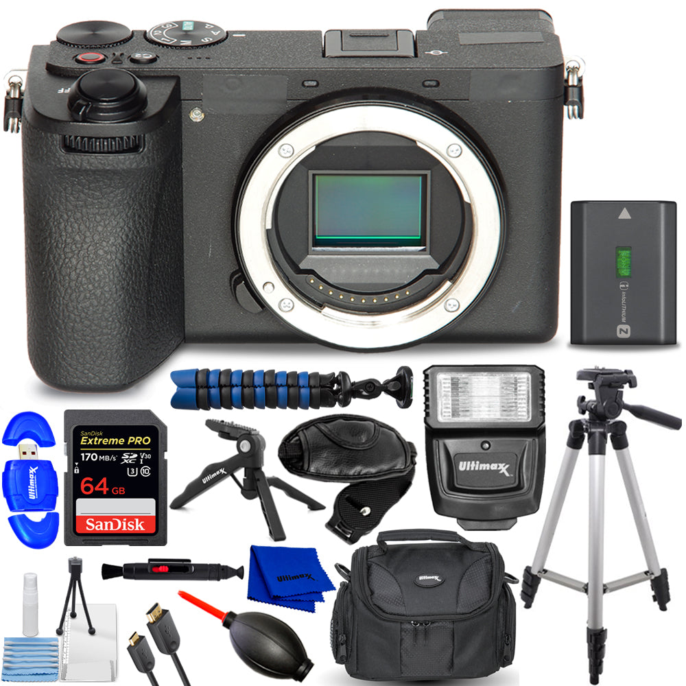 Spiegellose Kamera Sony a6700 (Gehäuse) ILCE-6700 – 14-teiliges Zubehörpaket