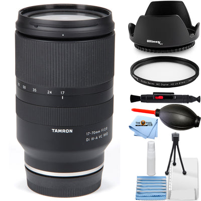 Tamron 17–70 mm f/2,8 Di III-A VC RXD-Objektiv für Sony E – 7-teiliges Zubehörpaket