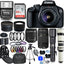 Canon EOS 4000D / Rebel T100 18-55 mm + 75-300 mm + 500 mm + 650-1300 mm 64 GB-Paket